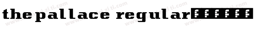 thepallace regular字体转换